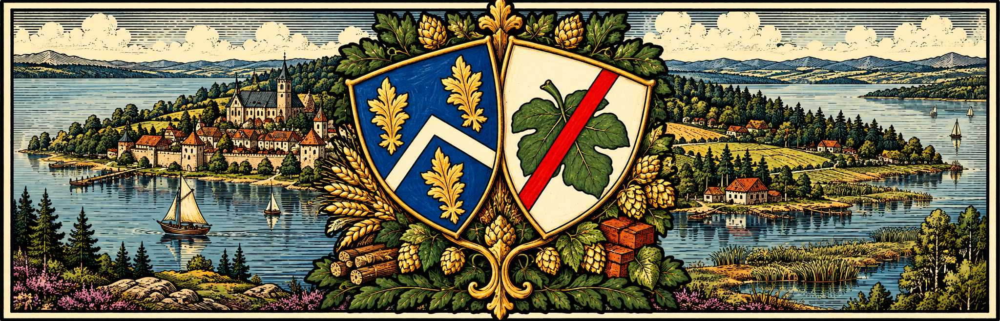 Das Banner des F&uuml;rstentums Schweifensee