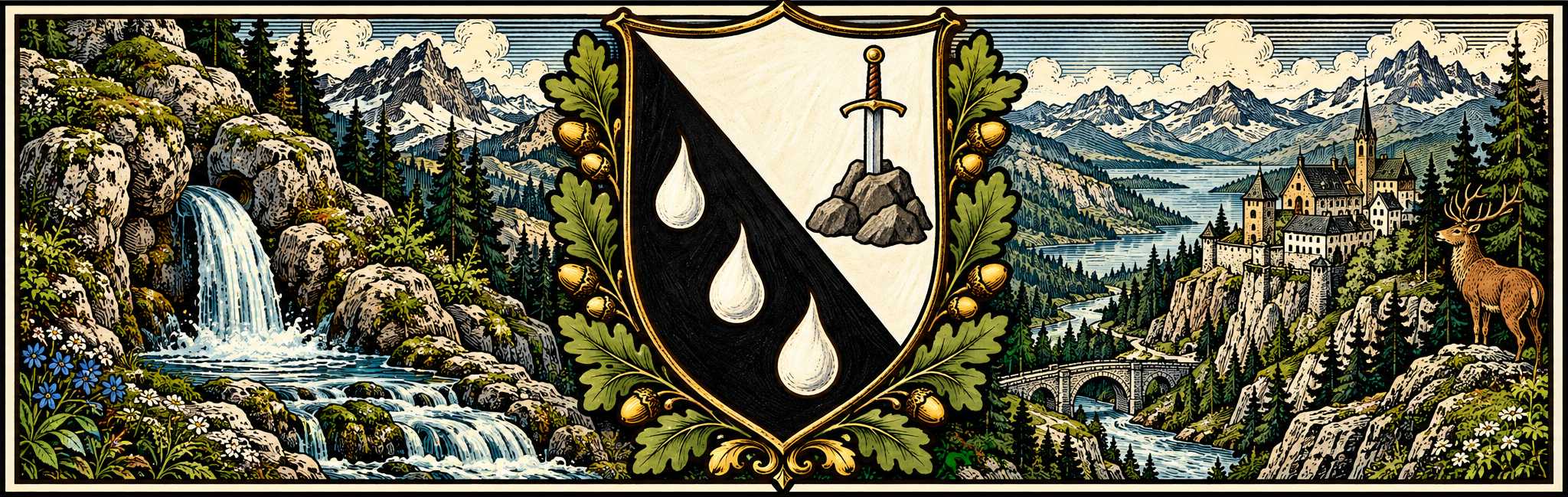 Das Banner der Pfalzgrafschaft Quellstein