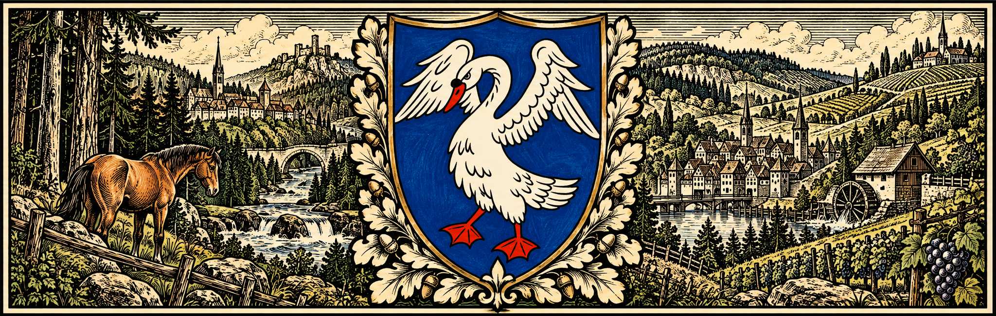 Das Banner des Herzogtums Vinkenbergen-B&uuml;rgel