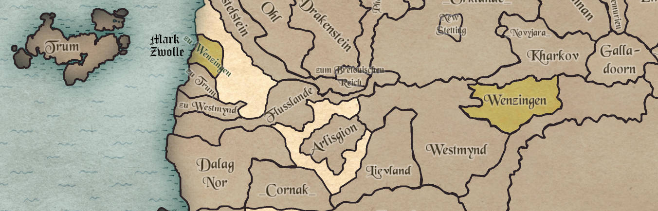 Die Lage der Mark Zwolle in den Mittellanden