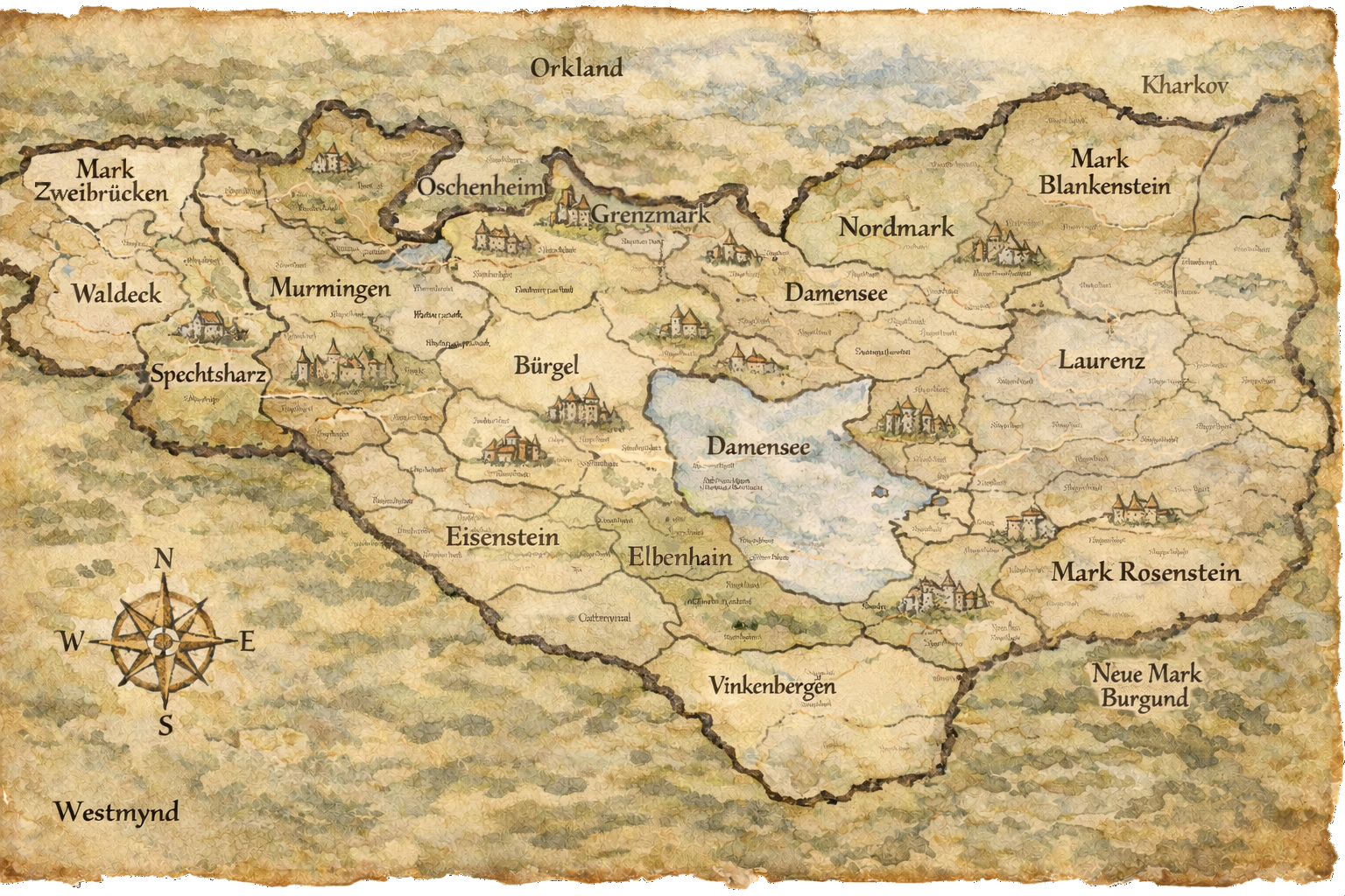 Kleine Karte von Wenzingen